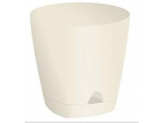 Горшок для цветов AMSTERDAM D 170мм с прикорневым поливом 2,5 л Сливочный